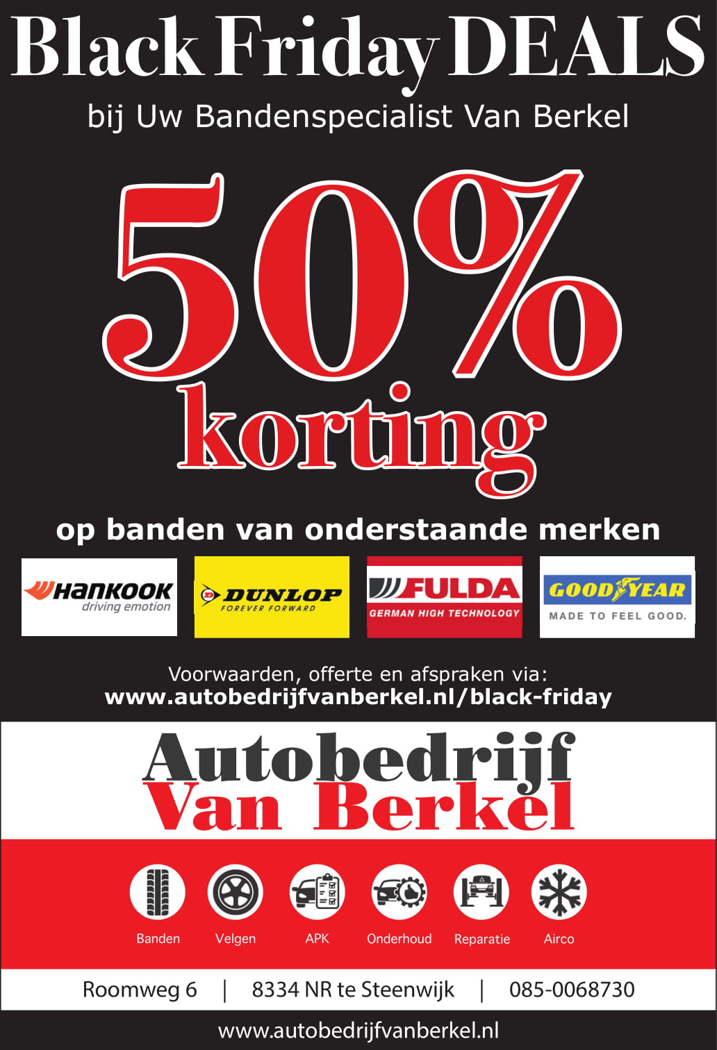 black friday deals bij uw banden specialist van berkel